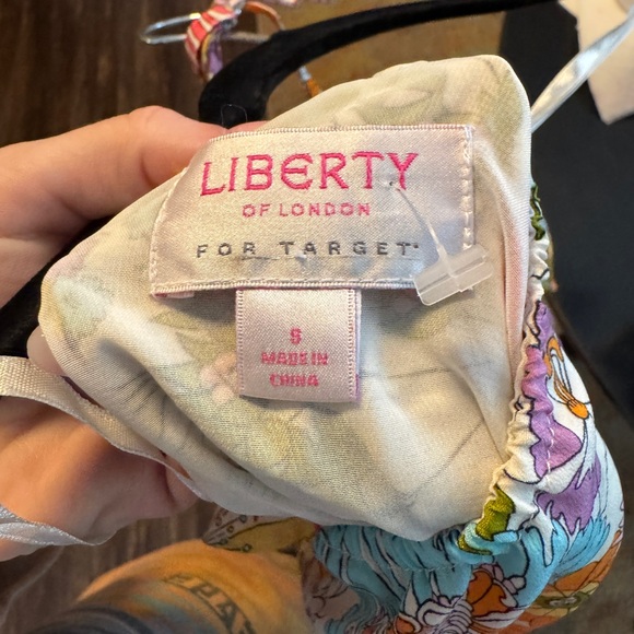 LIBERTY OF LONDON FOR TARGET FLORAL RUFFLE  DRESS SZ S - Picture 5 of 6